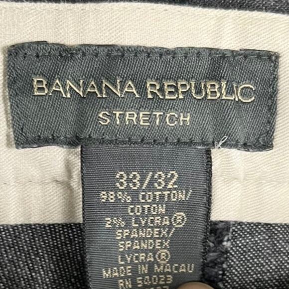 men's black Banana Republic chinos size 33 inseam 32 excellent condition - Picture 3 of 10